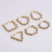 Simple Style Geometric Plating Stainless Steel No Inlaid 18K Gold Plated Earrings main image 3