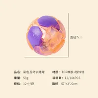 Soft Rubber Bite Resistant Training Interactive Pet Dog Toy Ball main image 4