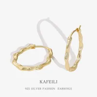 925 Sterling Silver No Inlaid Waves Earrings main image 1