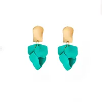 Creative Acrylic Rose Petal Earrings Fashion Earrings main image 5
