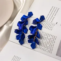 Creative Acrylic Rose Petal Earrings Fashion Earrings sku image 15