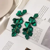 Creative Acrylic Rose Petal Earrings Fashion Earrings sku image 16