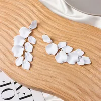 Creative Acrylic Rose Petal Earrings Fashion Earrings sku image 17