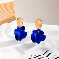 Creative Acrylic Rose Petal Earrings Fashion Earrings sku image 5