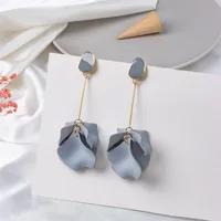 Creative Acrylic Rose Petal Earrings Fashion Earrings sku image 12