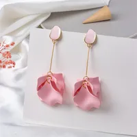 Creative Acrylic Rose Petal Earrings Fashion Earrings sku image 13