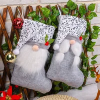 Hong Kong Love Creative Sequin Cap Christmas Stockings Christmas Candy Socks Faceless Old Man Gift Bag Christmas Decorative Ornaments main image 2