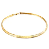 Titanium Steel 18K Gold Plated Simple Style Plating Geometric Choker main image 1