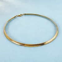 Titanium Steel 18K Gold Plated Simple Style Plating Geometric Choker main image 2