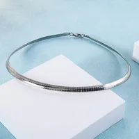 Titanium Steel 18K Gold Plated Simple Style Plating Geometric Choker main image 4