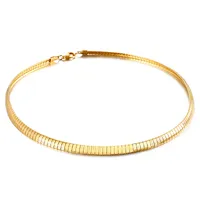 Titanium Steel 18K Gold Plated Simple Style Plating Geometric Choker sku image 1