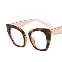 Retro Leopard Pc Cat Eye Full Frame Optical Glasses sku image 2