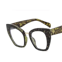 Retro Leopard Pc Cat Eye Full Frame Optical Glasses sku image 7