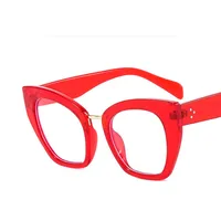 Retro Leopard Pc Cat Eye Full Frame Optical Glasses sku image 3