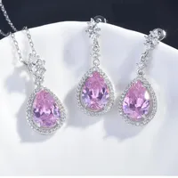 New Lucky Yellow Diamond Set Argyll Pink Diamond Pendant Topa Blue Earrings main image 2