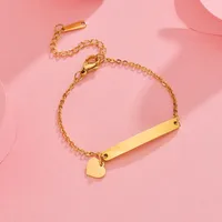Fashion Geometric 304 Stainless Steel Titanium Steel 18K Gold Plated No Inlaid Bracelets In Bulk sku image 6