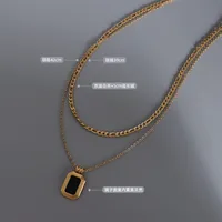 Wholesale Jewelry Fashion Geometric 304 Stainless Steel 18K Gold Plated Plating Necklace main image 2