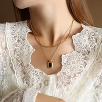 Wholesale Jewelry Fashion Geometric 304 Stainless Steel 18K Gold Plated Plating Necklace main image 4