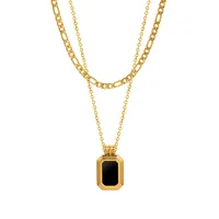 Wholesale Jewelry Fashion Geometric 304 Stainless Steel 18K Gold Plated Plating Necklace main image 5