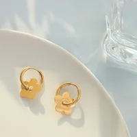 Fashion Geometric Plating 304 Stainless Steel No Inlaid 18K Gold Plated Earrings main image 2