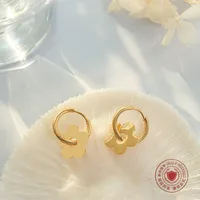 Fashion Geometric Plating 304 Stainless Steel No Inlaid 18K Gold Plated Earrings main image 3