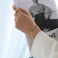 Fashion Geometric 304 Stainless Steel 18K Gold Plated Bracelets In Bulk main image 3