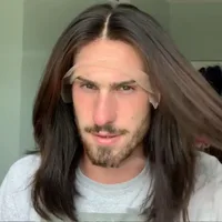 Men's Wigs Brown Gold European And American Long Wigs Rose Chemical Fiber Fake Hair main image 3