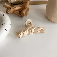 New Milk Tea Coffee Color Clip Elegant Temperament Hairpin Simple Hair Accessories sku image 4