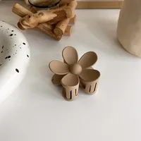 New Milk Tea Coffee Color Clip Elegant Temperament Hairpin Simple Hair Accessories sku image 13