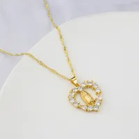 Copper 18K Gold Plated Gold Plated Fashion Plating Zircon Necklace main image 2
