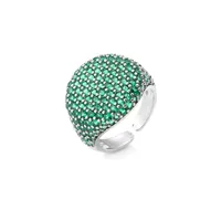 Jewelry Full Diamond Round Ring Open Geometric Zircon Ring sku image 9