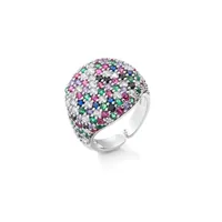 Jewelry Full Diamond Round Ring Open Geometric Zircon Ring sku image 10