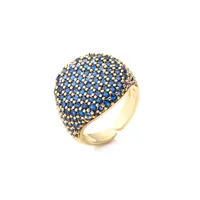 Jewelry Full Diamond Round Ring Open Geometric Zircon Ring sku image 11