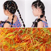 Children's Headdress Rubber Band Hair Tie Black Rubber Band Thickened Hair Rope main image 3