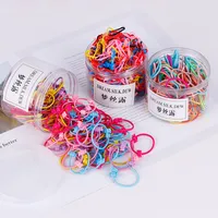 Children's Headdress Rubber Band Hair Tie Black Rubber Band Thickened Hair Rope main image 4