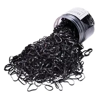 Children's Headdress Rubber Band Hair Tie Black Rubber Band Thickened Hair Rope main image 5