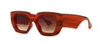 European And American Geometric Contrast Color Retro High-end Sunglasses sku image 2