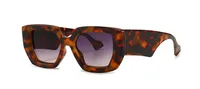European And American Geometric Contrast Color Retro High-end Sunglasses sku image 3