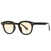 Narrow Frame Anti-blue Light Flat Mirror Trend Modern Charm Retro Sunglasses sku image 7