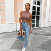 2021 Spring And Summer New Sexy High Waist Chain Jeans Women main image 3