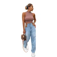 2021 Spring And Summer New Sexy High Waist Chain Jeans Women main image 5