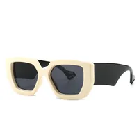 European And American Geometric Contrast Color Retro High-end Sunglasses main image 1