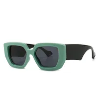 European And American Geometric Contrast Color Retro High-end Sunglasses main image 3