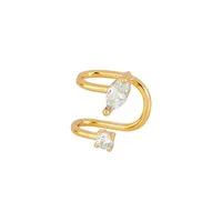 Fashion Simple Double Layer Non-pierced Copper Ear Clip 18k Single Ear Bone Clip main image 4