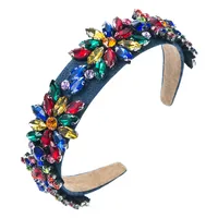 Fashion Shiny Color Crystal Baroque Headband Wholesale main image 5