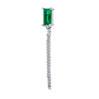 Geometric Rectangular Zircon Earrings Twisting Ball Piercing Studs sku image 15