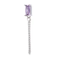 Geometric Rectangular Zircon Earrings Twisting Ball Piercing Studs sku image 18