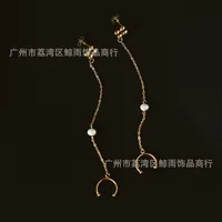 304 Stainless Steel Pearl 18K Gold Plated Earrings Ear Studs main image 4