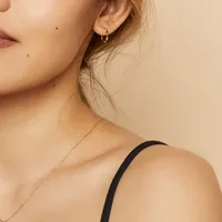 925 Silver Personality Bamboo Joint Fashion Exaggerated Earrings main image 2