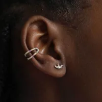 Colored Zircon Mini Personality Creative Eye Stud Earrings main image 4